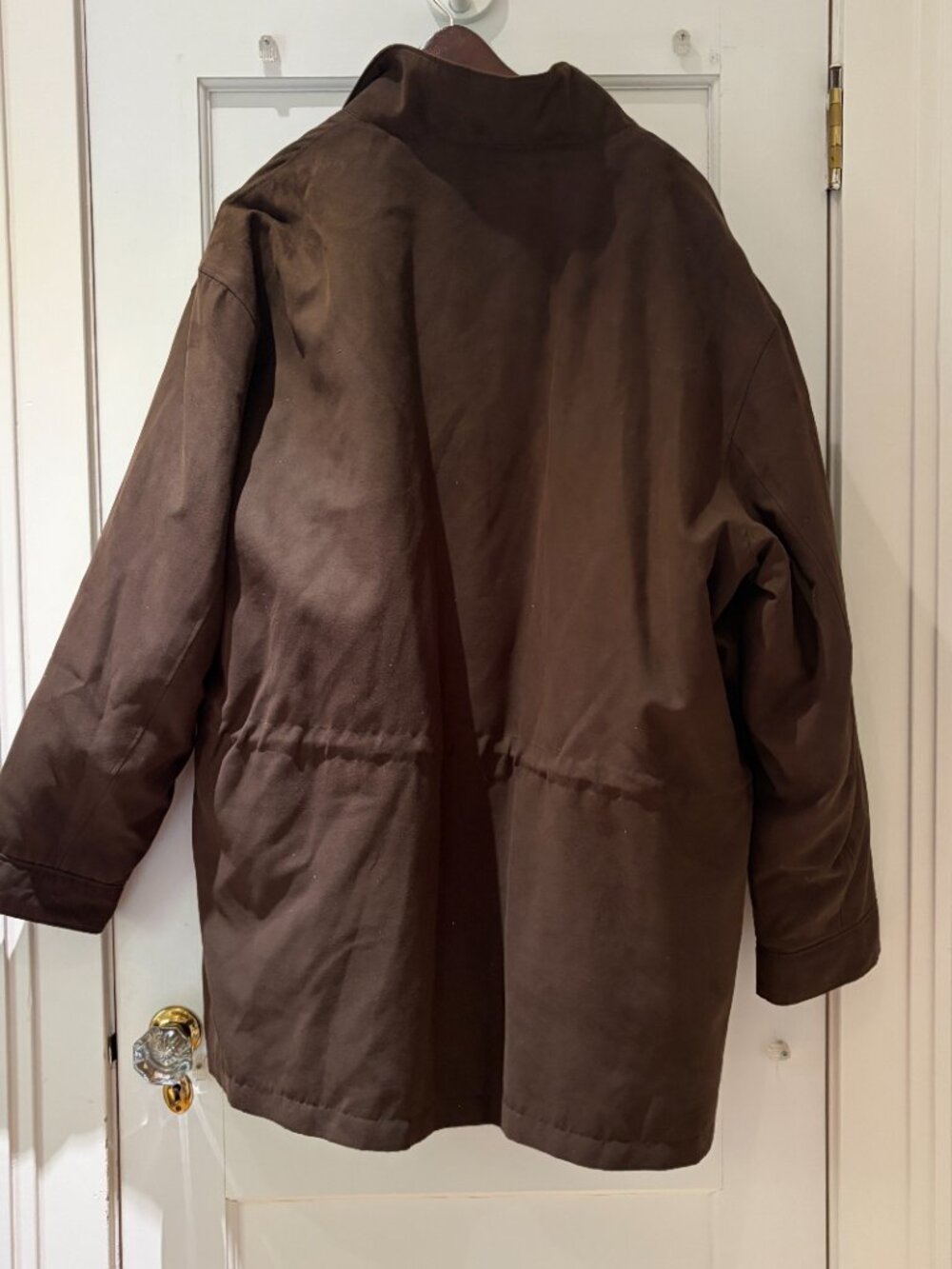 Jos. A. Bank Field Coat Size XL Brown Faux Suede - Picture 3 of 16